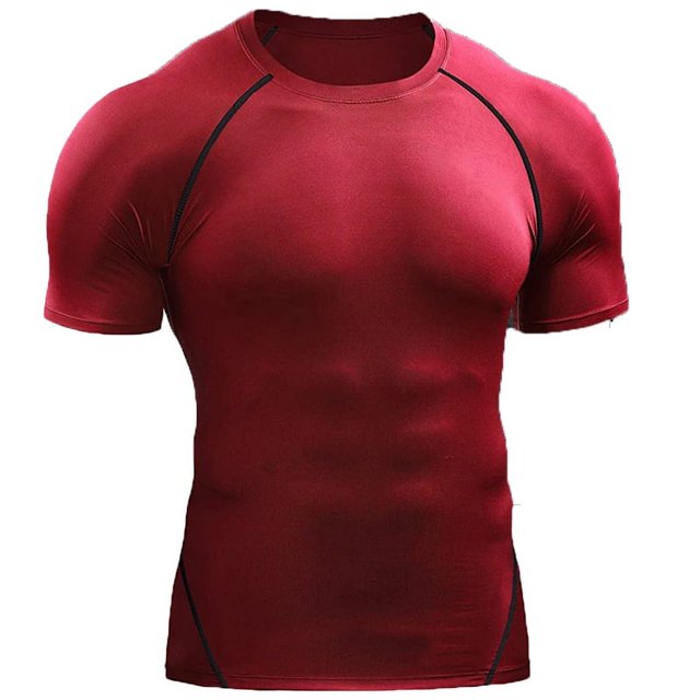 Camiseta de compresión 2025 para hombre, ropa deportiva de verano, camiseta para correr, camisetas deportivas elásticas de secado rápido, camisetas atléticas para entrenamiento en gimnasio para hombr