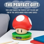 Super Mario Bros Mushroom Digital Alarm Clock with Power Up Sound Official Nintendo Merchandise