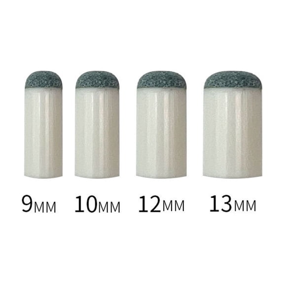 RotHome Pool Cue Tips Replacement Kit with 4 Size Options No Glue Fast-Fix Solution for Snooker and Billiards Cue Stick Repair 9mm 10mm 12mm 13mm