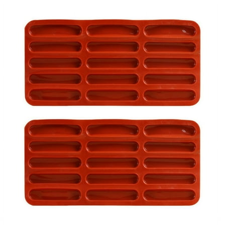 2 x Finger Biscuit Silicone Mould-Red