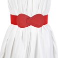 thumbnail image 2 of Outfmvch belts for women country belt dress belt women belts for women trendy women belts Women's Belt New Women's Elastic Belt With Down Coat Wrap Waistband Wide Belt Red One Size, 2 of 3