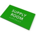 thumbnail image 2 of ADA CENTRAL SIGNS - 6" X4" Supply Room Sign - ADA Compliant Tactile Graphics Grade 2 Braille Text | Wall Mount Plastic Supply Area Signs for Offices, Hotels, Schools, Apartments, and Restaurants, 2 of 7