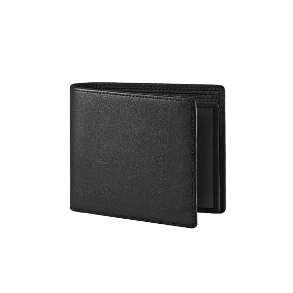 Cartera Para Hombre Billetera Genuina Monederos NEGRO
