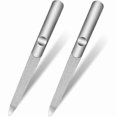 thumbnail image 1 of 2 pcs stainless steel nail files for natural nails professional nails, 1 of 5