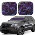 thumbnail image 1 of Balery Lilac Parasol para parabrisas de coche de 2 piezas | Parasol plegable para parabrisas delantero de coche para la mayoría de sedanes-Small, 1 of 6