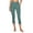 Sea Green, variant on Active Women's Squat Proof Capri Legging with Crossover Waistband