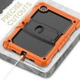 thumbnail image 4 of XYX For Lenovo Tab M11/K11 LTE 2024 Case 11 inch, 3in1 Heavy Duty Shockproof Tablet Case with Stand, Shoulder Strap (TB330FU/TB330XU/TB331FC), Orange, 4 of 7