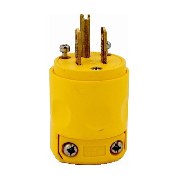 Leviton 000-515PV 15 Amp Grounded Commercial Grade Straight Blade Plug