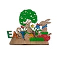 thumbnail image 5 of Easter Bunny Wood Decor Easter Tiered Tray Decorations, 5 of 8