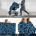 thumbnail image 6 of Car Seat Cover Baby - Blue butterfly Breathable Infant Car Seat Cover for Baby Carseat, Lightweight Comfort Baby Essentials Must Haves Newborn Stuff for Girl Boy, 6 of 7