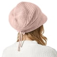 thumbnail image 3 of Tanhomme Thick Knitted Unisex Winter Hat Cap Women Knitted Hat Winter Cycling Windproof Warm Cap Winter Hats Warm Winter Plain Knit Hat, 3 of 4