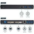 thumbnail image 3 of StarTech.com Dual Monitor USB 3.0 Docking Station w/ DVI to VGA & HDMI Adapters, 5x USB 3.0 & Audio - Vertical DVI Dock for Mac & Windows (USB3SDOCKDD), 3 of 5