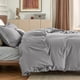 thumbnail image 4 of Juego de funda de edredón Bedsure, tamaño queen, suave, doble cepillado, gris, 4 of 8