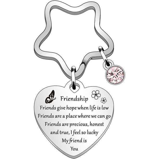 Meilleur ami porte-clés cadeaux sentimental inspirant cadeau pour remonter  le moral des femmes amitié cadeau pour elle 