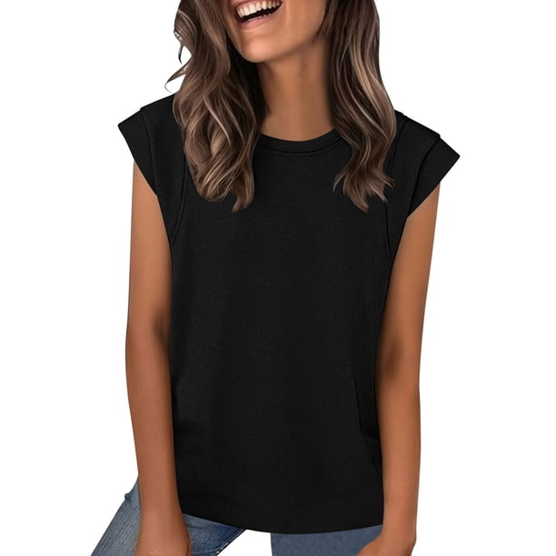 Mujeres Tops Cuello Suelto Lindo 1/2 Manga Camiseta Suave Verano Transpirable, Blusas para las Mujeres Vestido Casual