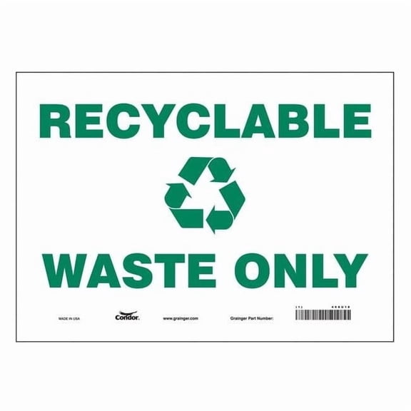 Condor Safety Sign,10 in x 14 in,Vinyl 468U18