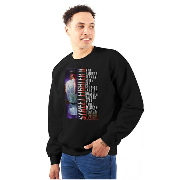 Street Fighter Video Gamer 90s Sweatshirt for Men or Women Brisco Brands S
