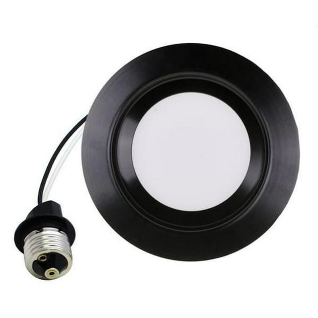 Nicor Lighting DCR41061205KBK 4 in. Indoor Recessed LED Light Fixture - Black