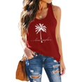 thumbnail image 2 of XIYON Womens Summer Tops Sleeveless Printed Shirts Summer Tops Loose Fit Running Athletic Shirts Casual Trendy Clothes, 2 of 4