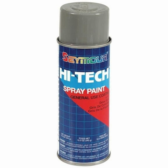 Seymour of Sycamore 16-112 16 oz Hi-Tech Enamel Spray Paint, Dove Gray - Pack of 6