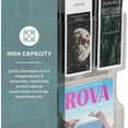 Reveal Magazine & Pamphlet Display, Clear Literature Rack, Fits 12