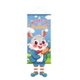 thumbnail image 1 of Easter Hanging Banner with Bunny Egg Cartoon Print Festive Decorative for Holiday Party Decoration, 1 of 3