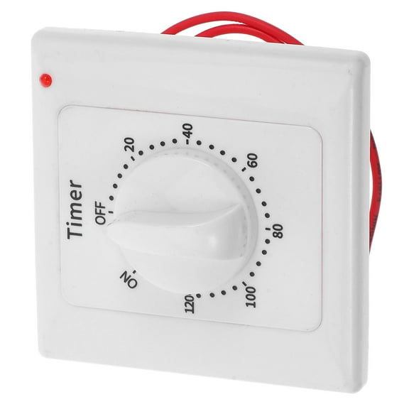 MIPCASE Indoor Timer Switch White Electrical Outlet Timer Control for Home Light and Fan
