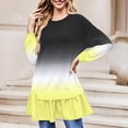 thumbnail image 2 of Hauts pour Femmes Chemises Tendance à Manches Longues pour Femmes Hauts à Manches Longues pour Femmes Haut à Manches Longues pour Femmes Chemises à Manches Longues pour Femmes Décontractées Basiques d'Automne, 2 of 5