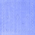 thumbnail image 1 of Ahgly Company Indoor Square Abstract Blue Contemporary Area Rugs, 3' Square, 1 of 4