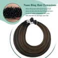 thumbnail image 3 of Extensiones de cabello Nano Tip ABH AMAZINGBEAUTY HAIR Darkest Brown, 3 of 8