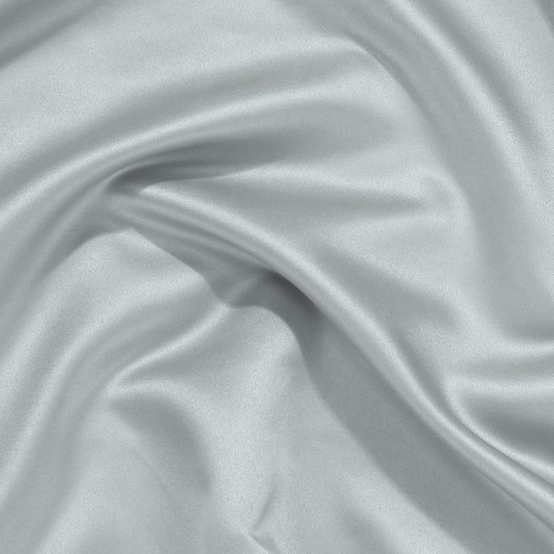 Unique Bargains Silky Satin Pillow Cases Covers Set of 2 Light Gray Standard