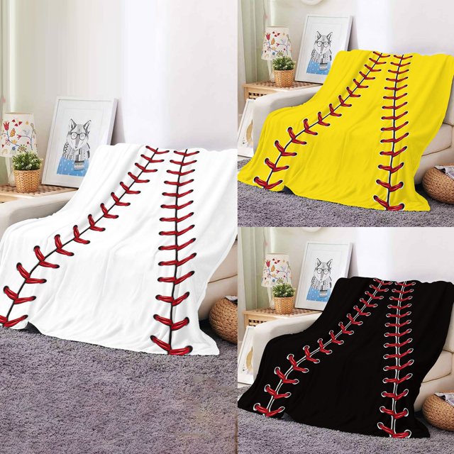 Manta polar Huayishang en liquidación, manta de béisbol, manta deportiva de franela, manta ligera y suave para niños, sofá y cama, artículos esenciales para el hogar.