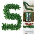 thumbnail image 1 of 1PC Christmas Garland, Artificial Snow Flocked Christmas Decorations, Christmas Decor Garland, Realistic Winter Frosted Garland for Xmas Tree, Front Door, Window, 1 of 9