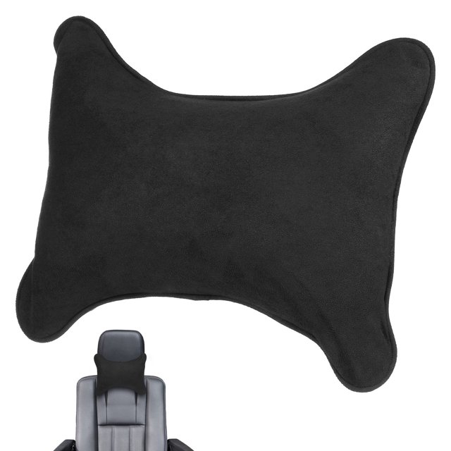 BRIGHTFUFU Almohada Para Cuello De Auto Con Soporte Ergonómico Y Funda De Piel Sintética Para Asiento