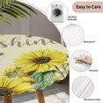 thumbnail image 5 of Farm Yellow Sunflower Butterfly Round Fitted Tablecloth with Elastic Edge,Waterproof Table Cloth Fits Tables Up to 45"-54",Wipeable Washable Table Cover for Indoor Outdoor,You Are My Sunshine Quote, 5 of 9
