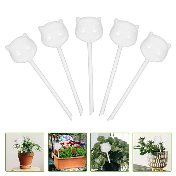OUNONA 5Ud Bombillas De Automático Transparentes Para Jardín Con Y