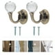 thumbnail image 4 of 2 ganchos de cortina de cristal de aleación de zinc, accesorios para cortinas del hogar (bronce), 4 of 5