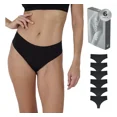 thumbnail image 1 of Pack 6 panties calzón corte bikini sin costura para dama d’Ssentials Negro Chico, 1 of 4