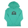 thumbnail image 3 of Maui and Sons World Pieces Hooded Long Sleeve Sun Shirt for Girls Made With 50+ UPF Protection Moisture Wicking Fabric Designed for Everyday Comfort, 3 of 4