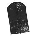 thumbnail image 4 of Funda protectora transparente de PVC para uniformes de baile y vestidos de animadoras, con 3 bolsillos con cremallera. Negro, 4 of 8