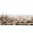 thumbnail image 5 of Unique Loom Soft Touch Shag Collection Area Rug - Dora (2' 7" x 10' Runner Khaki/Ivory), 5 of 7