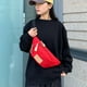 thumbnail image 4 of Bolso de hombro de mujer - Bolso cruzado casual con tira ajustable, poliéster, 34x15x9cm - blanco, negro, caqui, rojo, 4 of 6