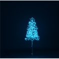 thumbnail image 1 of Queens of Christmas LED-TR3D04-LTL 4 ft. Starburst LED Tree, Teal, 1 of 1