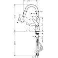 thumbnail image 5 of Hansgrohe Focus Prep Kitchen Faucet, 2-Spray Pull-Down, 1.75 GPM in Chrome, 5 of 5