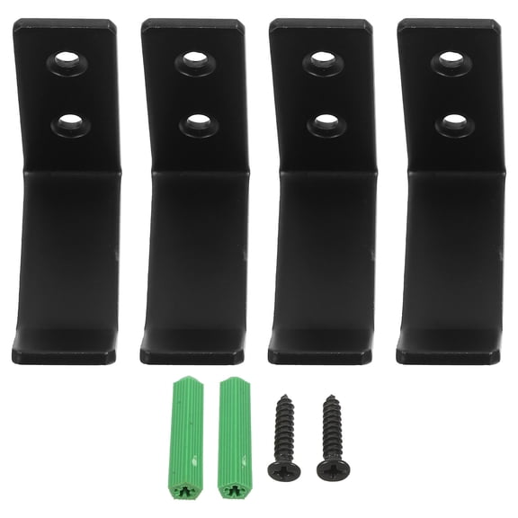 Milisten Heavy Duty Black Metal Garage Hooks Wall Mount Tool Organizer for Home Storage and Workshop