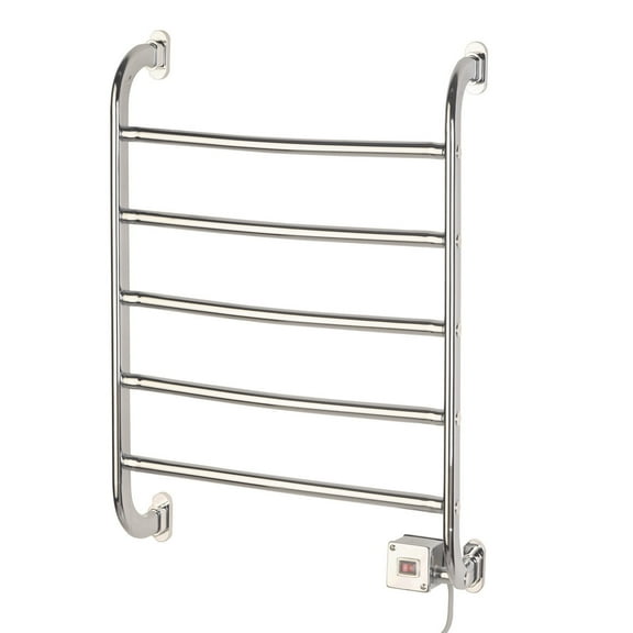 Warmrails Regent Wall Mount Towel Warmer, Chrome, 25.25-Inch Height, 25.5 inch Width, Plug In or Direct Wire – Model HSRC