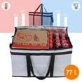 thumbnail image 6 of Tripumer XXXL Insulated Cooler Bag Insulated Leak Proof Aluminum Foil Insulated Bag Reusable Food Delivery Bag Cooler Bag for Food Shipping and Grocery Shopping Greyish Black 23 "W X 14 "H X 15 "D, 6 of 9