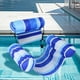 thumbnail image 4 of Flotación Piscina Inflable La Silla Tumbona Flotante para Diversión Del Verano (rayado) Azul, 4 of 9