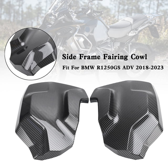 Side Frame Fairing Cowl Guards Radiator Cover For BMW R1250GS ADV 2018-2023 Carbon