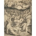 thumbnail image 3 of Master of the Egmont Albums 12x14 Black Modern Framed Museum Art Print Titled - The Pentecost (16th Century), 3 of 5